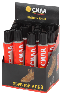 Нарушена упаковка!  <165045> Клей СИЛА SSTB-30 обувной 30 мл туба ШБ-12 шт Б0035612