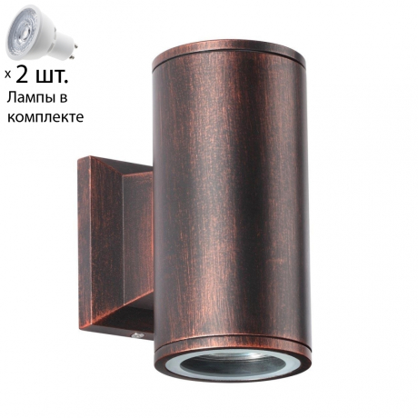 Архитектурный уличный светильник с лампочками Novotech 370407+Lamps