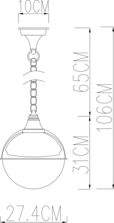 Уличный подвесной светильник Arte Lamp Monaco A1495SO-1BK