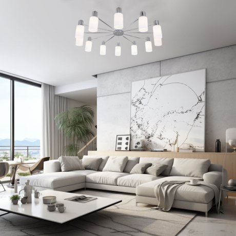 Потолочная люстра Eurosvet Vegga 70160/12 хром (a057112) 