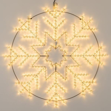 Светодиодная фигура Снежинка теплый свет Ardecoled ARD-Snowflake-M8-950x950-540Led Warm (34255)