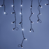 2,4*0,6м. Уличная гирлянда бахрома холодный свет Ardecoled ARD-Edge-Classic-2400x600-Black-88LED-Milk-STD White (34104)