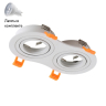 Светильник точечный с Led лампочками в комплекте CRYSTAL LUX CLT 001C2 WH+Lamps 