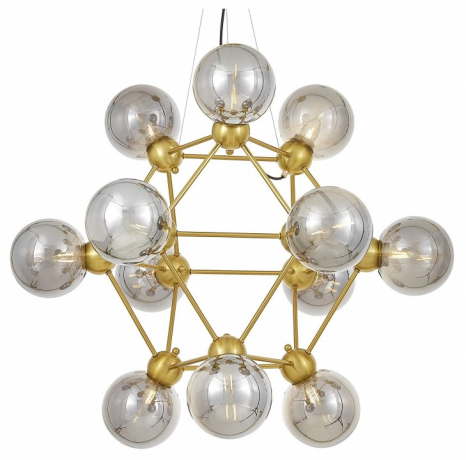 Подвесная люстра LUMINA DECO Zodiak LDP 160N-12 MD+GY 