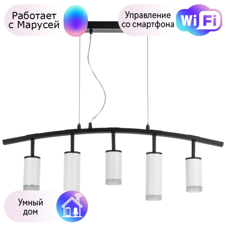 LR7353638620 Подвесной светильник Rullo Lightstar с поддержкой Маруся (комплект из 571735+214436-3+214486-2+202430-5) 