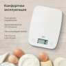 Нарушена упаковка! <797439> Весы кухонные BQ (БИ-КЬЮ) KS1006, электронный дисплей, максимальный вес 5 кг, тарокомпенсация, пластик, 86191523 (457485)