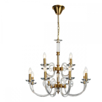 Подвесная люстра с хрусталем Glass Stilfort 1050/03/12P