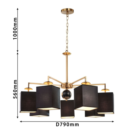 Подвесная люстра с лампочками Favourite Diva 2822-7P+Lamps E14 Свеча 