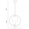 Подвесной светильник с лампочкой Arte lamp A4289SP-1WH+Lamps 