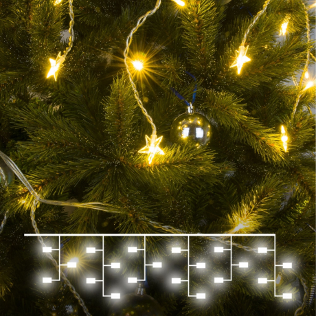 Гирлянда бахрома 1,8*0,5м IP20 Eurosvet 100-002 теплый белый (a049842)