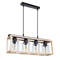 Подвесной светильник с лампочками Arte lamp A7025SP-4BK+Lamps