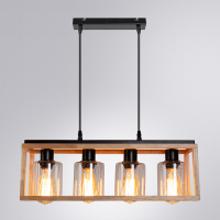 Подвесной светильник с лампочками Arte lamp A7025SP-4BK+Lamps