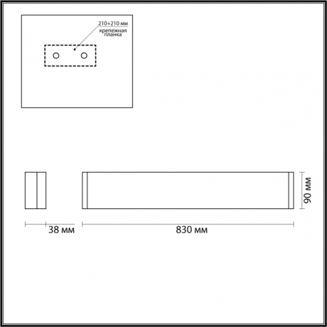 Накладной светильник Odeon Light Framant 4295/30WL 