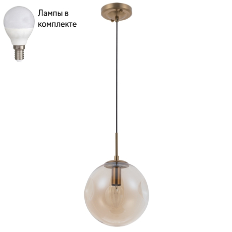 Светильник подвесной с лампочкой Arte lamp A9920SP-1PB+Lamps 