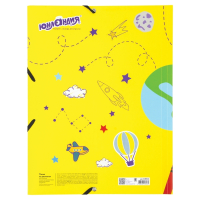 Нарушена упаковка! <208909> Папка на резинках ЮНЛАНДИЯ, А4, цветная печать, до 300 листов, 500 мкм, 228046 (228046)