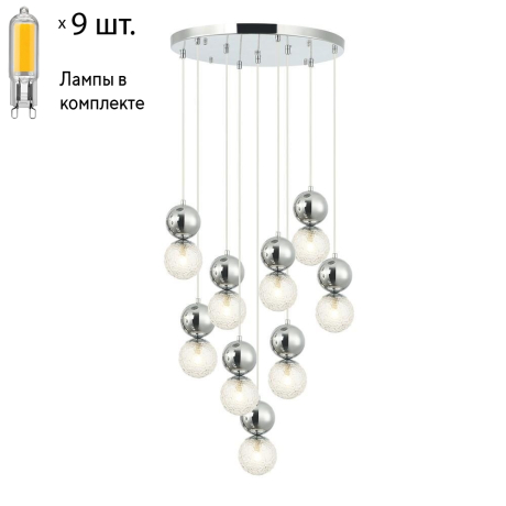 Люстра подвесная с лампочками APLOYT APL.763.03.09+Lamps