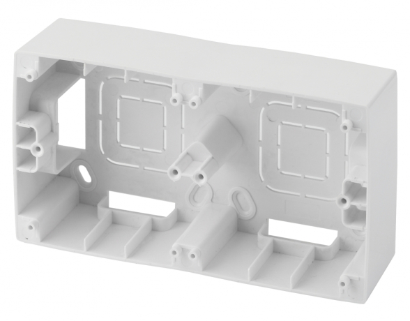 Коробка для накладного монтажа 2-постовая ЭРА 12 12-6102-01 Б0043170 
