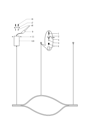 Подвесной светильник Imperiumloft Tape Light TRUDY01 