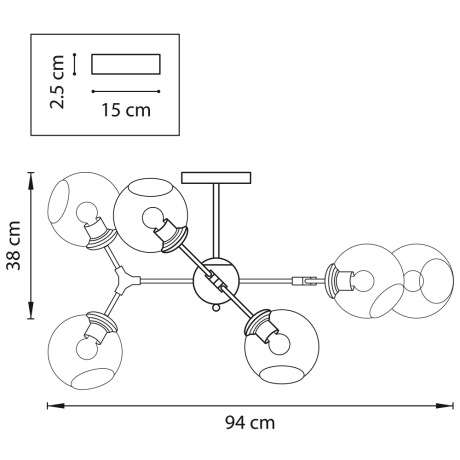 Потолочная люстра Lightstar Beta 785066 