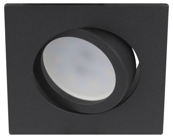 Встраиваемый светильник алюминиевый ЭРА KL87 BK SET 5 MR16/GU5.3 черный набор 5шт Б0070929 