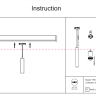 Трековый светильник на подвесе 13W 3000К для магнитного шинопровода Maytoni Track lamps TR016-2-12W3K-W