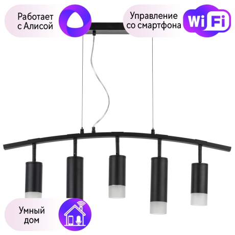 LR7353738721 Подвесной светильник Rullo Lightstar с поддержкой Алисы, (комплект из 571735+214437-3+214487-2+202431-5) 