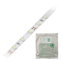 5м. Светодиодная лента теплого цвета 2835, 3000К, 4,8W, 12V, 60LED/m, IP20 Volpe ULS-Q320 2835-60LED-m-8mm-IP20-DC12V-4.8W-m-5M-3000K - (UL-00004538)