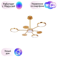 Потолочная люстра Arte Lamp Sienna с поддержкой Маруся A1363PL-6PB-М