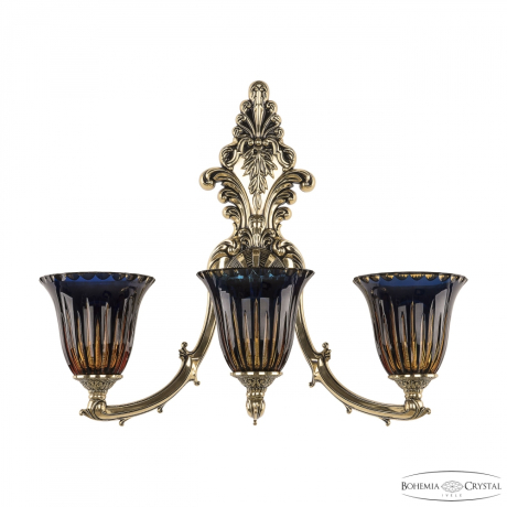 Бра Bohemia Ivele Crystal 7211B15/3/210 GB P2 U Amber-Blue/H-1K 