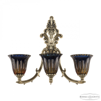 Бра Bohemia Ivele Crystal 7211B15/3/210 GB P2 U Amber-Blue/H-1K