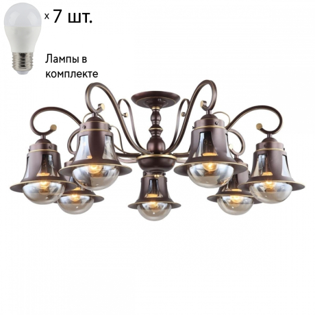 Люстра потолочная с лампочками Omnilux OML-50607-07+Lamps 