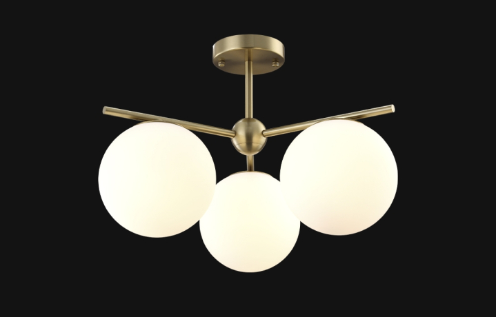 Потолочная люстра Crystal Lux FELIZ SP-PL3 BRONZE/WHITE 