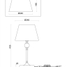 Настольная лампа декоративная Freya Rosemary FR5190TL-01BS1 