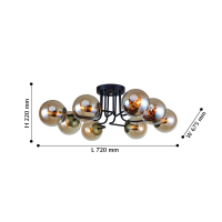 2344-8U Потолочная люстра F-Promo Modestus