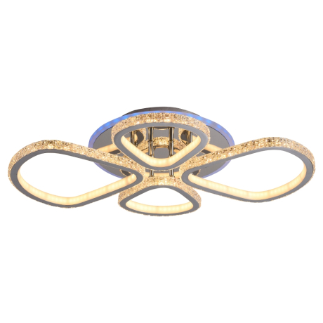 Светодиодная диммируемая люстра с ПДУ Profit Light 8038/2+2 CHR 