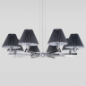 Подвесная люстра Eurosvet Peony 60136/8 хром/графит 