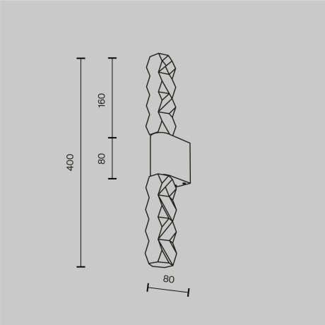 Настенный светильник (бра) Maytoni MOD328WL-L5CH3K 