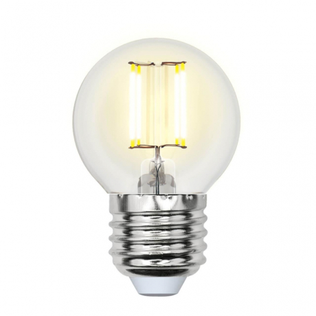 Филаментная лампа E27 6W 4000K (белый) Air Uniel LED-G45-6W-NW-E27-CL GLA01TR (UL-00002208) 