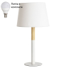 Настольная лампа в комплекте с лампочкой  Arte lamp A2102LT-1WH+Lamps 