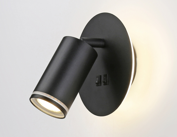 Настенный светодиодный светильник с выключателем Ambrella light WALLERS FW2463 