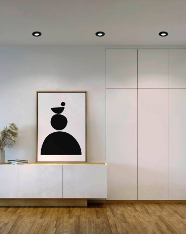 900749 Комплект встраиваемых светильников диммируемых PINEDA, 3X5,5W (LED), 3000K, ?84, пластик, черный Eglo 