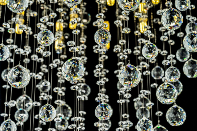 Люстра каскадная с Led лампочками в комплекте Arti Lampadari Flusso H 1.4.55.615 N+Lamps 