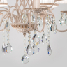 Подвесная люстра Eurosvet Amelia 10054/5 белый с золотом/прозрачный хрусталь Strotskis 