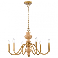 Светильник подвесной, E14, 6x40W Wertmark DONNA WE584.06.503