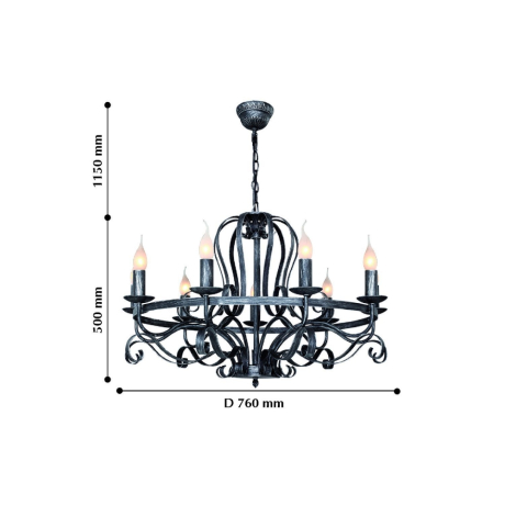 Подвесная люстра с лампочками от Lustrof Палермо 2162-519215 