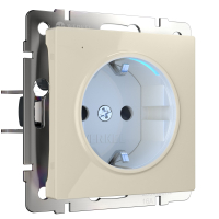 Розетка с подсветкой (слоновая кость) Werkel W1171403