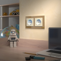 Розетка с подсветкой (слоновая кость) Werkel W1171403