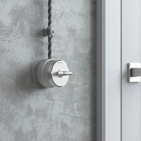 Выключатель на 4 положения двухклавишный (серебро матовый/хром) Vintage Werkel W5822054