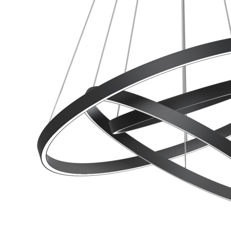 Подвесной светильник Maytoni MOD058PL-L100BK Rim 