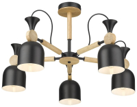 Люстра на штанге с лампочками Velante 225-023-05+Lamps E27 P45